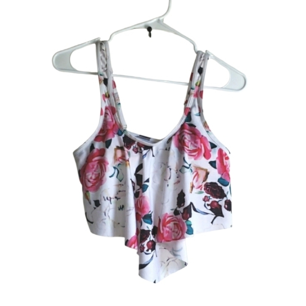 Floral Swim Top - Size Medium
